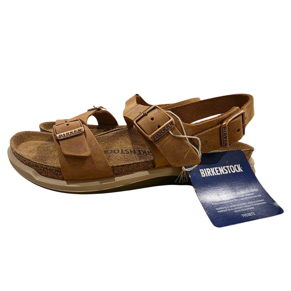 NWT Birkenstock Sonora CT Sandals Ginger Leather Comfort Womens 6-6.5 EU 37 R
